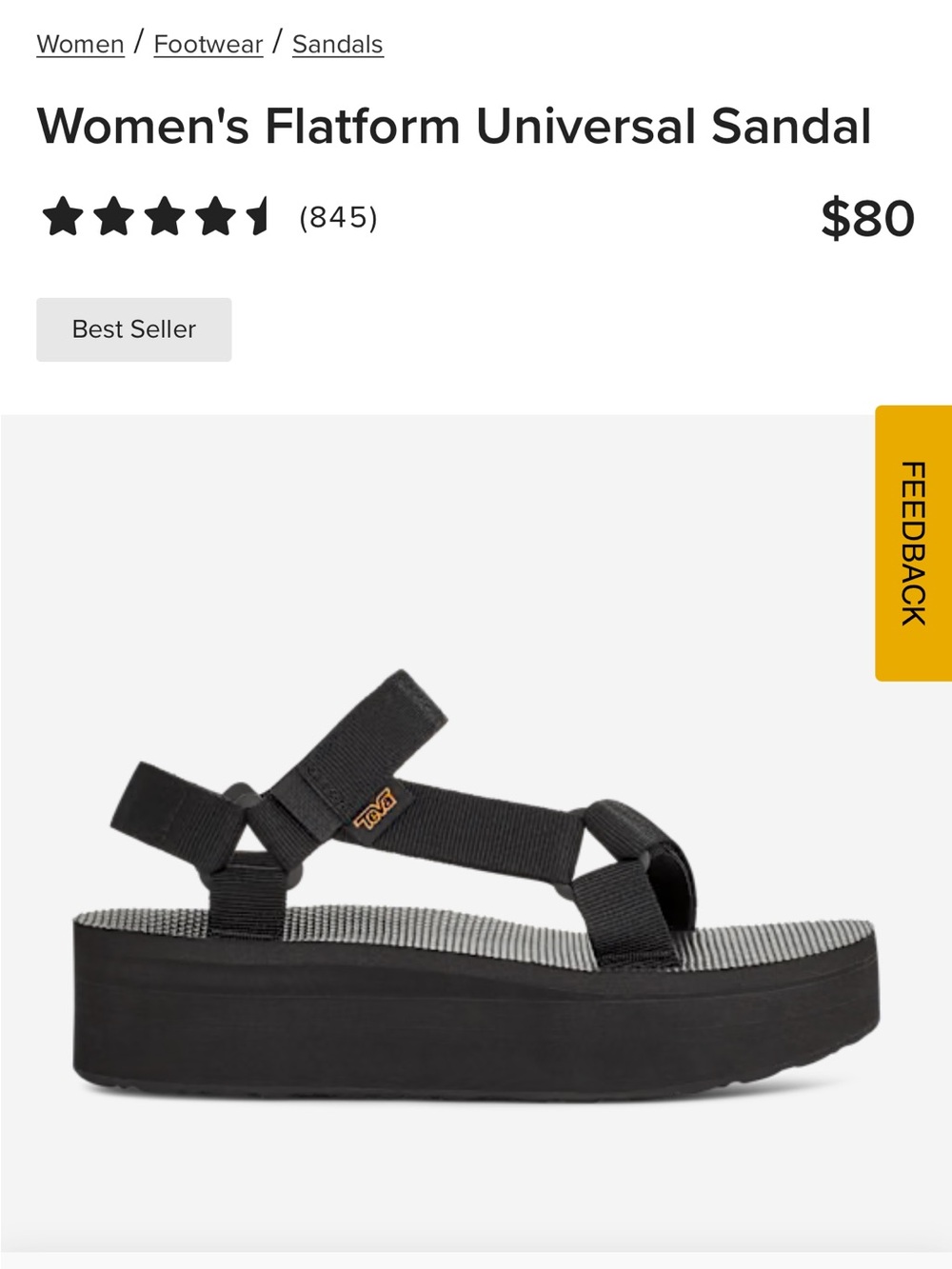 Teva Flatform Platform Sandal